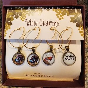 National Wild Turkey Federation Wine Charms, New In Box